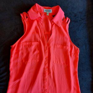 Express bright coral tank top - Size XS